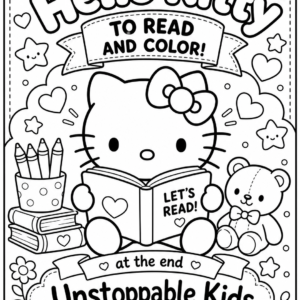 Hello Kitty Read & Color Book - UNSTOPPABLE KIDS